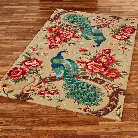 peacock inspired area rugs